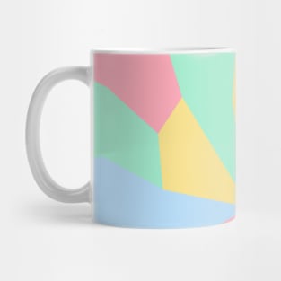 Abstract pastel color mosaic pattern Mug